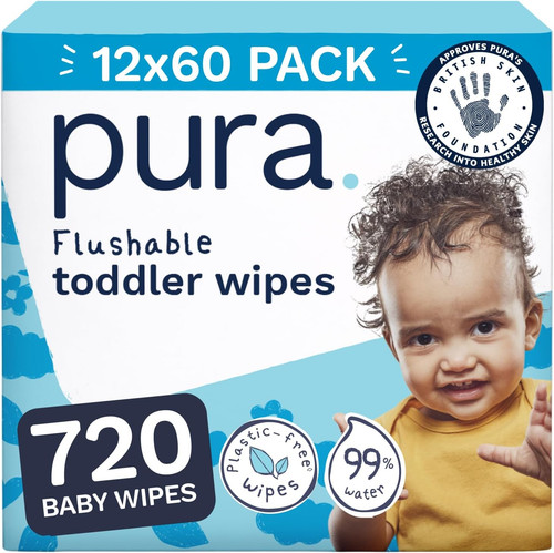 Flushable baby wipes - baby, x